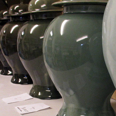 Gas firing reduction glaze