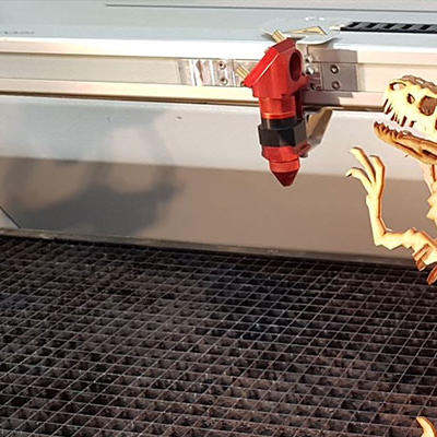 laser cut cutting factory 3d technical tyrannosaurus rex puzzle
