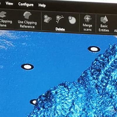Digitisation of a cardigan for use in 3D printing.