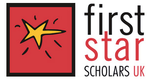First Star Scholars UK logo featuring a red square containing a yellow star.