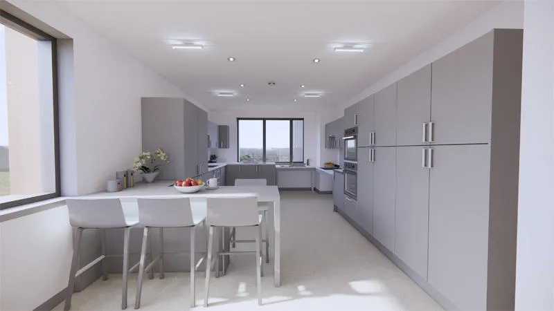 Artistic impression of kitchen