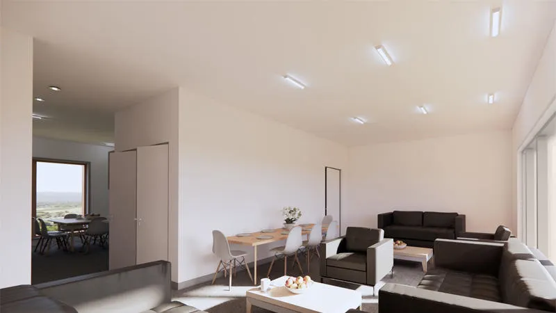 Artistic impression of townhouse living space