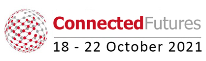 Connected Futures logo with the event dates of 18 - 22 October 2021